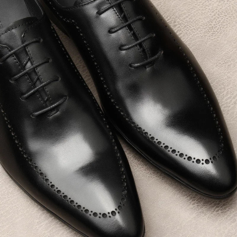Italian-Style Leather Oxford Shoes for Men