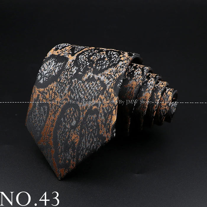 Men’s Brown Tie Collection – Solid, Striped, Paisley & Floral Designs