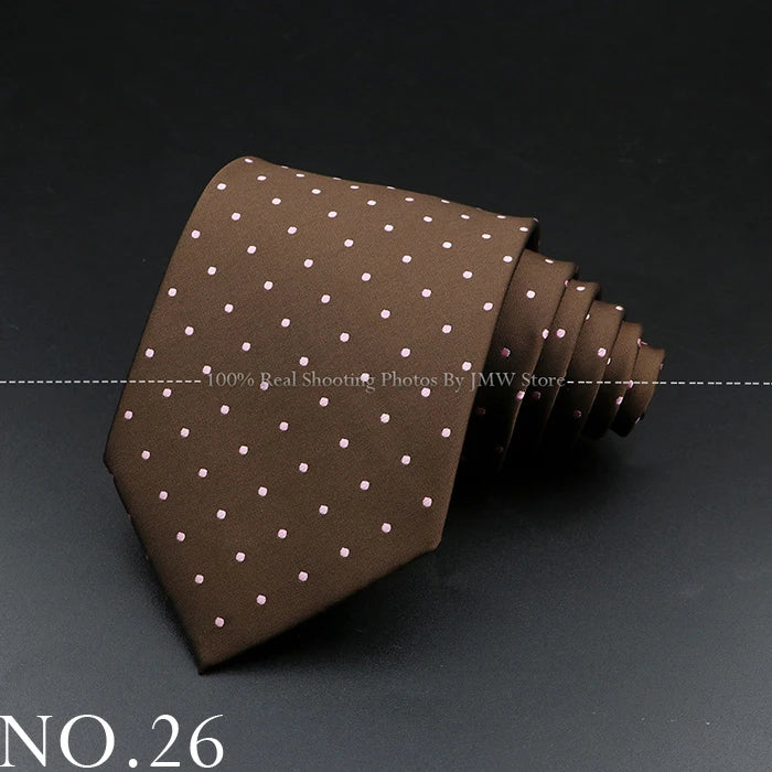 Men’s Brown Tie Collection – Solid, Striped, Paisley & Floral Designs