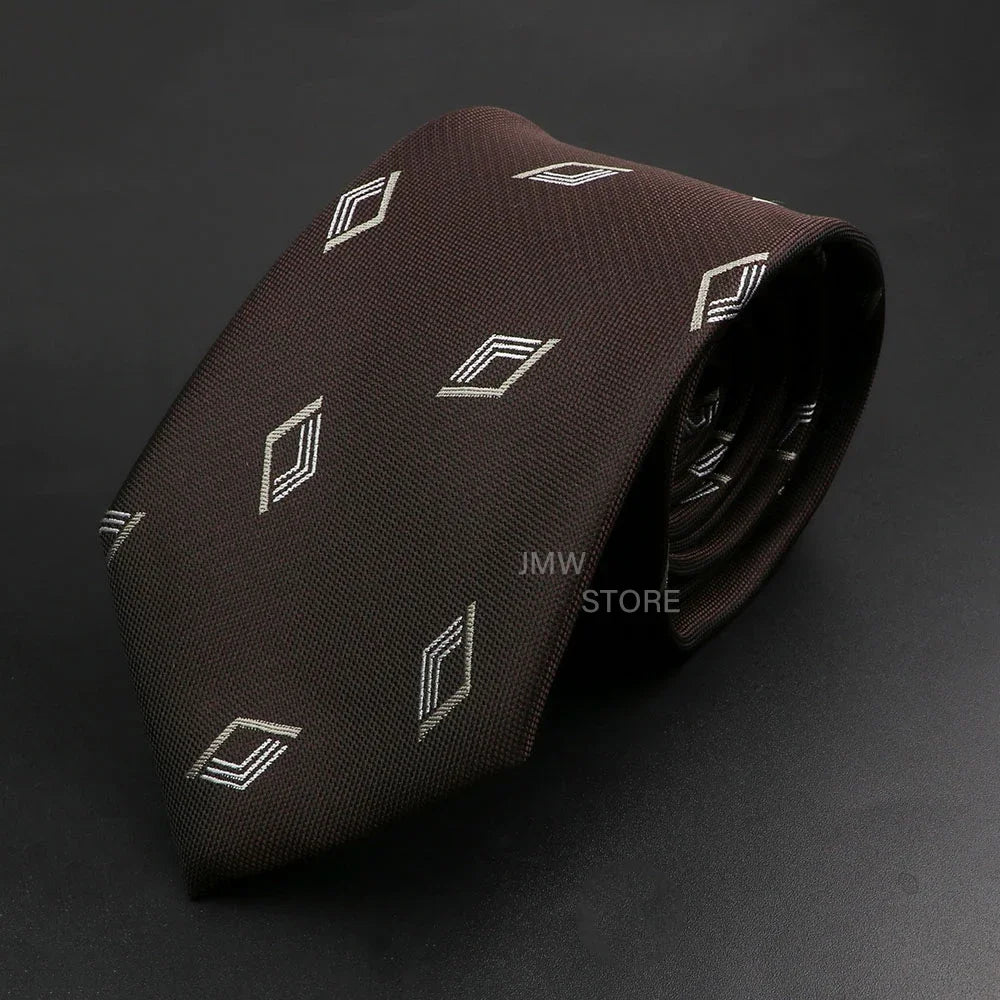 Men’s Brown Tie Collection – Solid, Striped, Paisley & Floral Designs