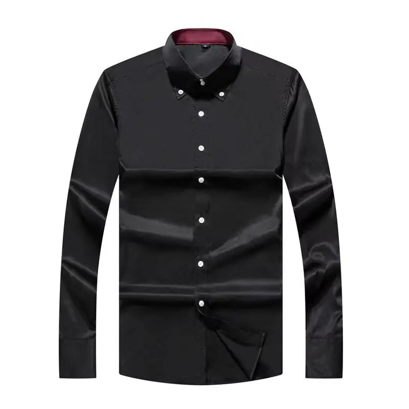 Men’s Slim-Fit Button-Down Dress Shirt