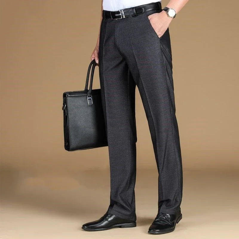 Men's Straight-Leg Business Pants