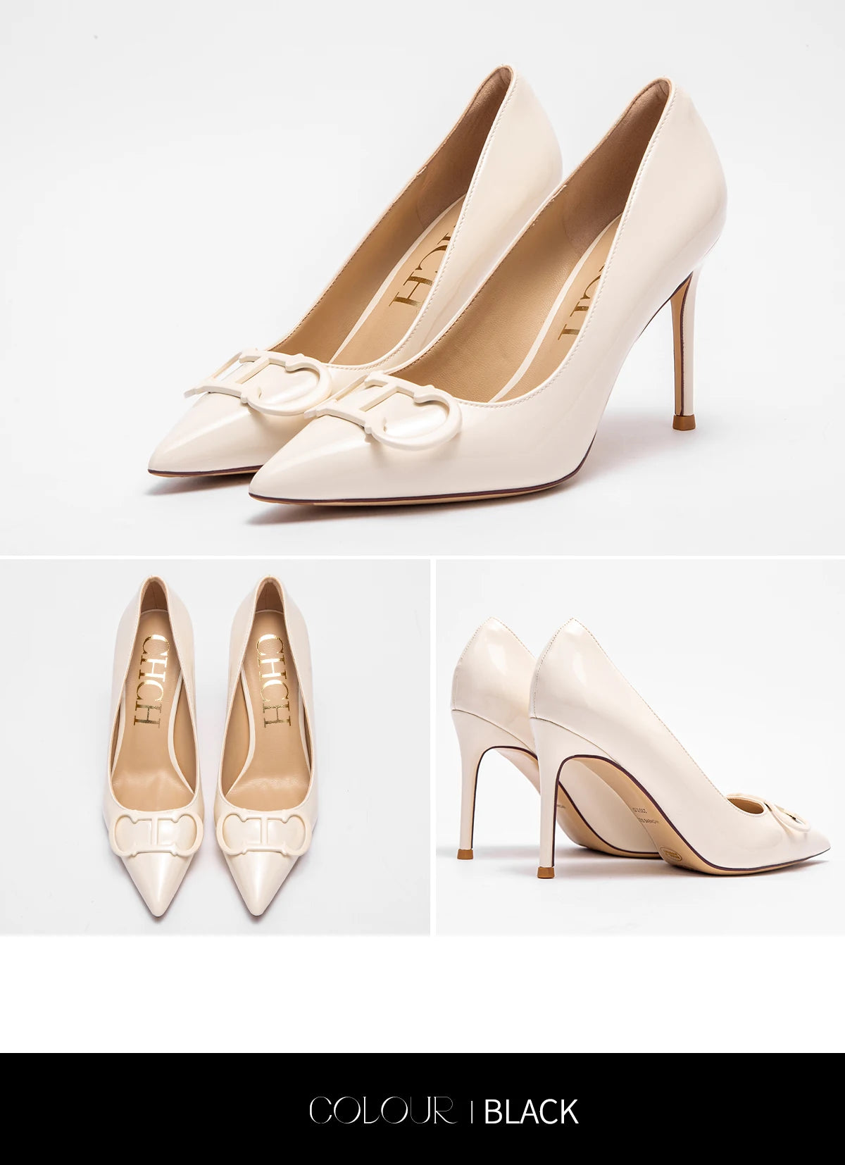 Women's Beige Business Heels