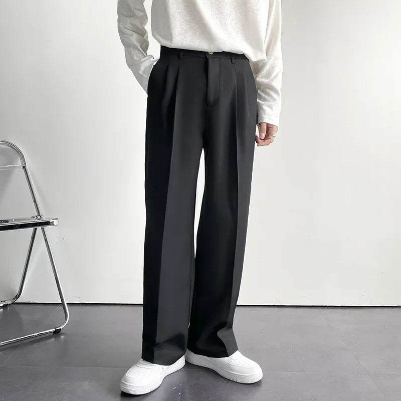 Men's Straight-Leg casual Trousers-Modern Fit