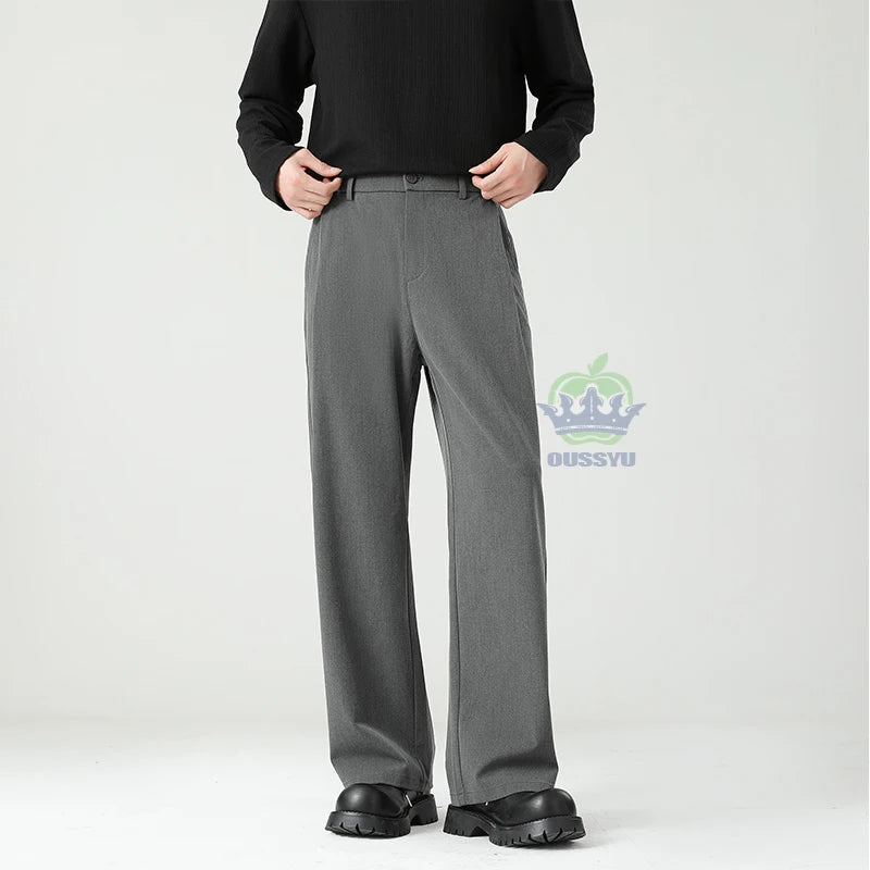 Men’s Relaxed-Fit Business Casual Trousers