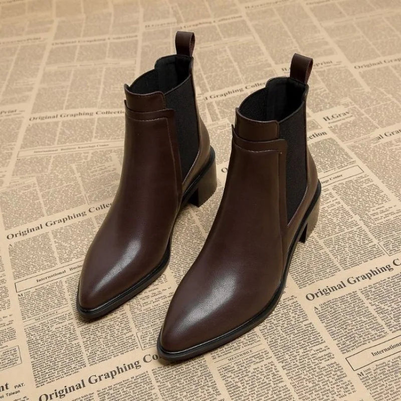 Women's Chelsea Ankle Boots (Mid Heel)
