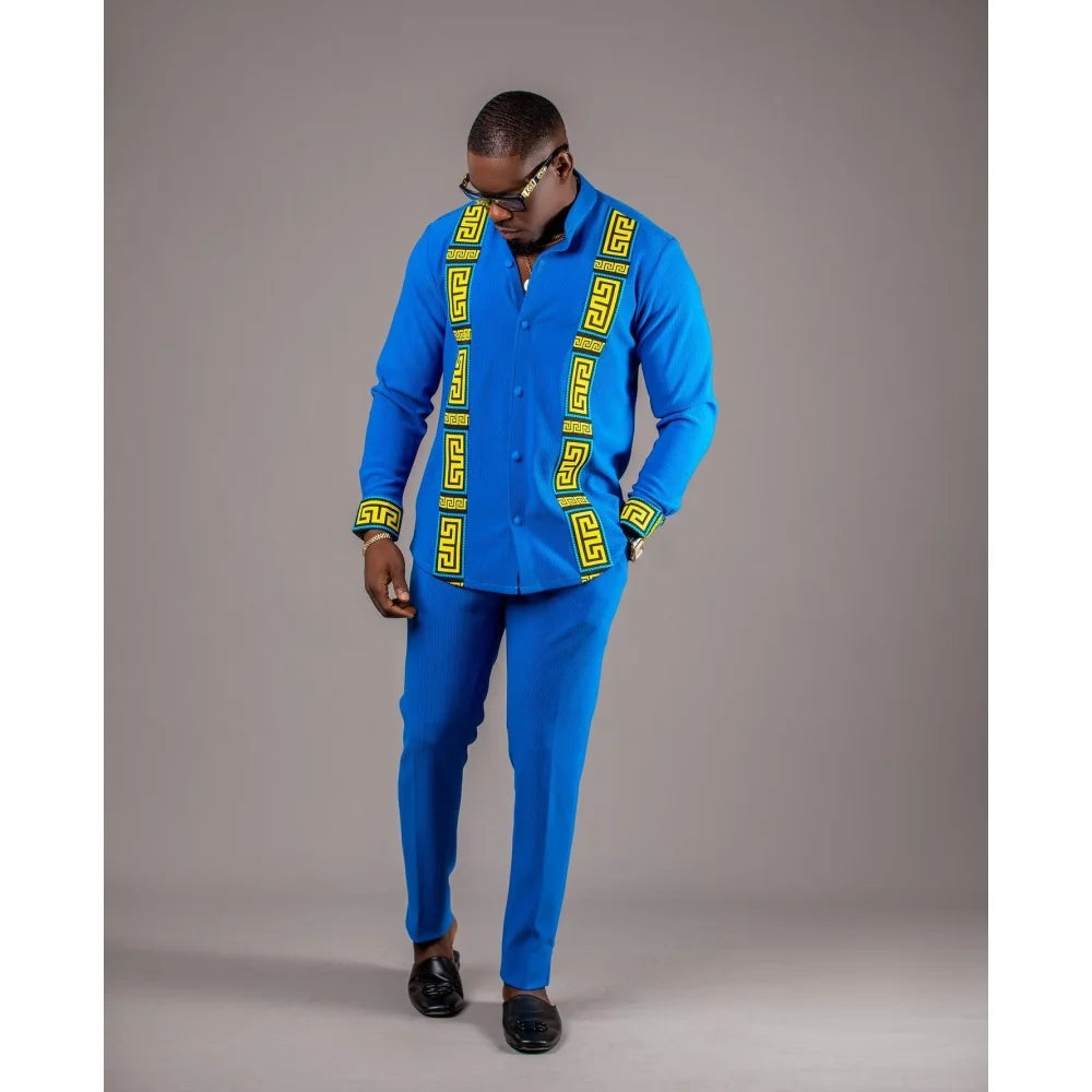 Traditional-Men's two-Piece Set-Modern Classic style