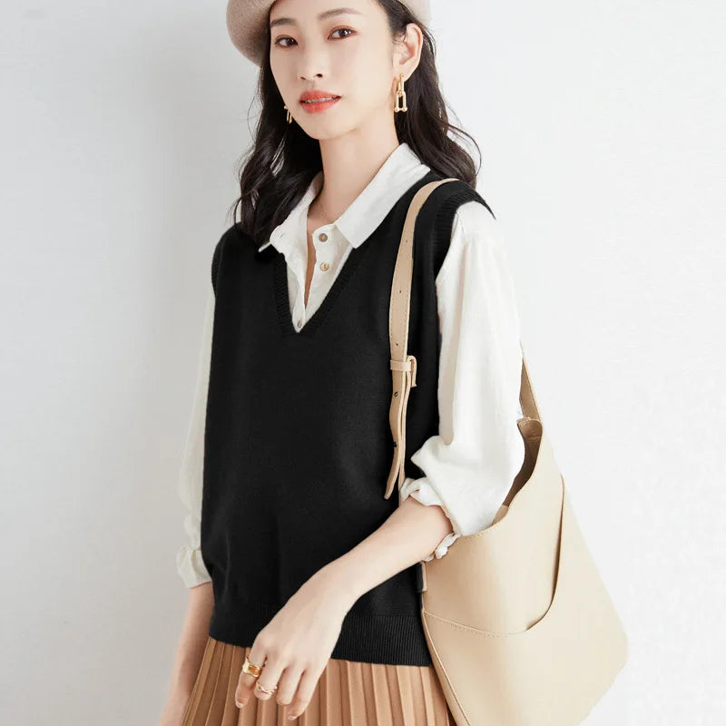 Lightweight Knitted sweater Vest for Women