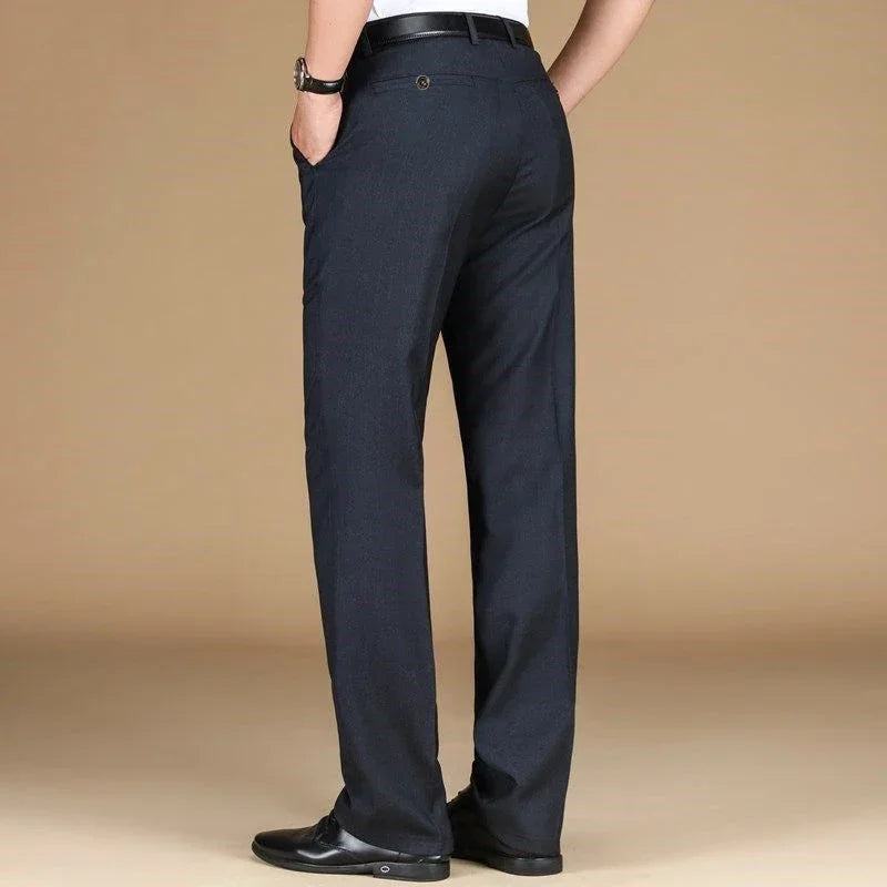 Men's Straight-Leg Business Pants