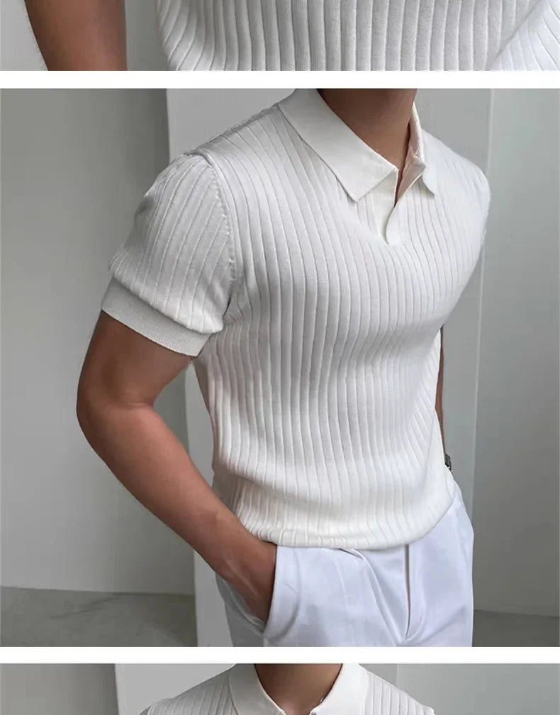 Men’s Slim-Fit Performance Polo Shirt – Breathable & Quick-Dry