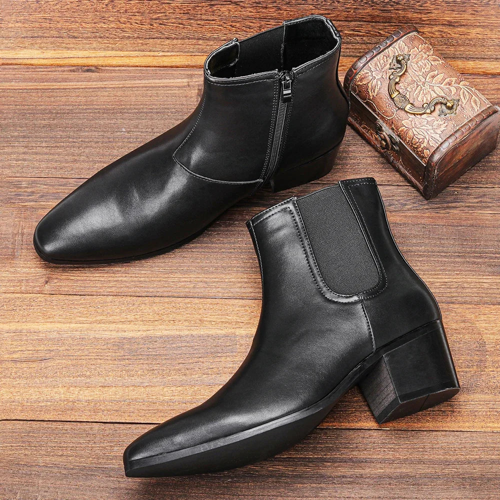 Men's Height-Increasing Chelsea Boots