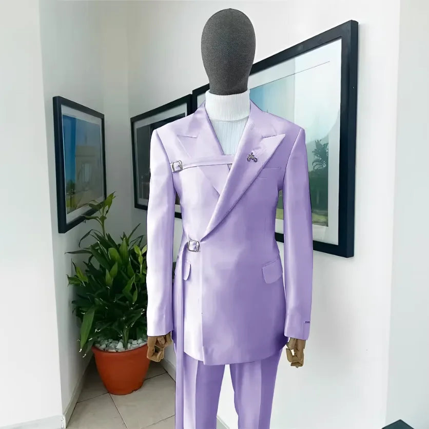 men's White 2-Piece Formal Suit