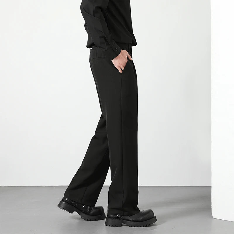 Men’s Straight-Leg Business Casual Trousers