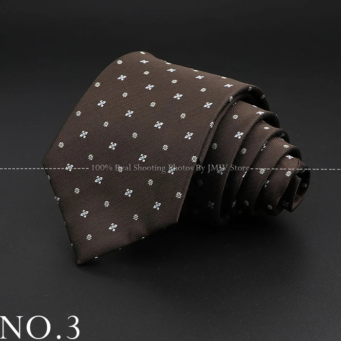 Men’s Brown Tie Collection – Solid, Striped, Paisley & Floral Designs