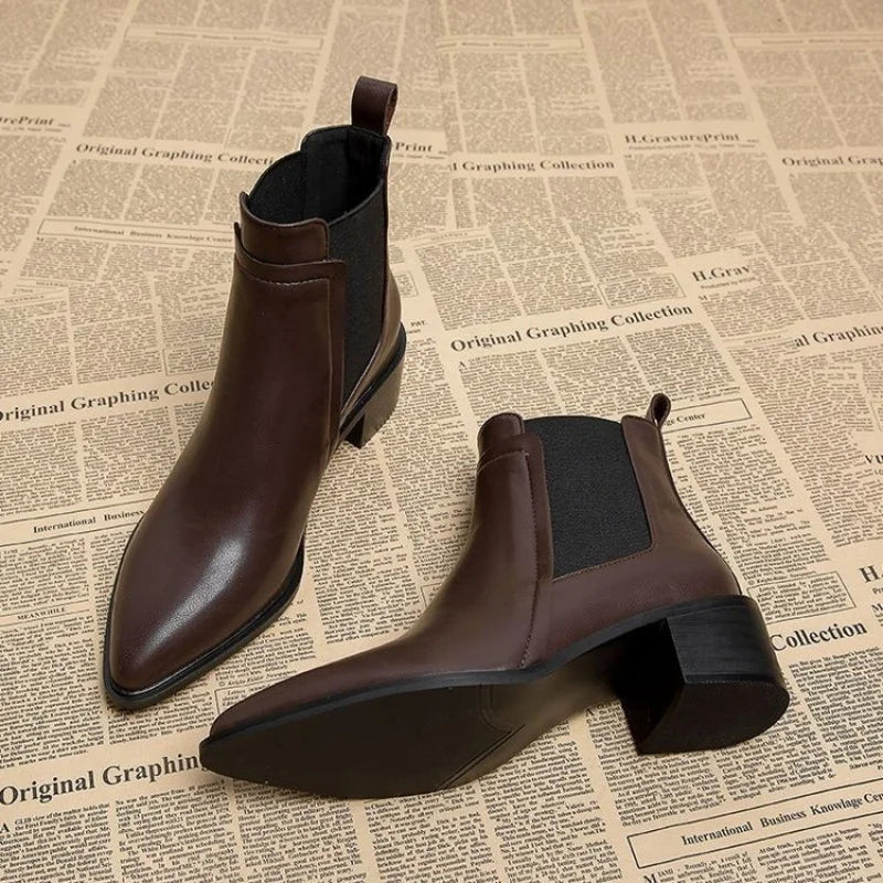 Women's Chelsea Ankle Boots (Mid Heel)