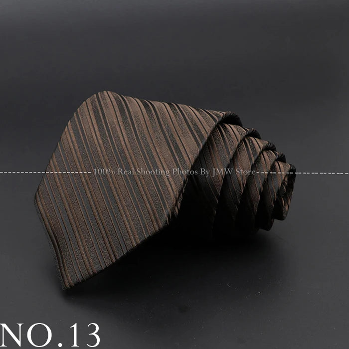 Men’s Brown Tie Collection – Solid, Striped, Paisley & Floral Designs