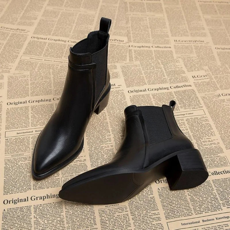 Women's Chelsea Ankle Boots (Mid Heel)
