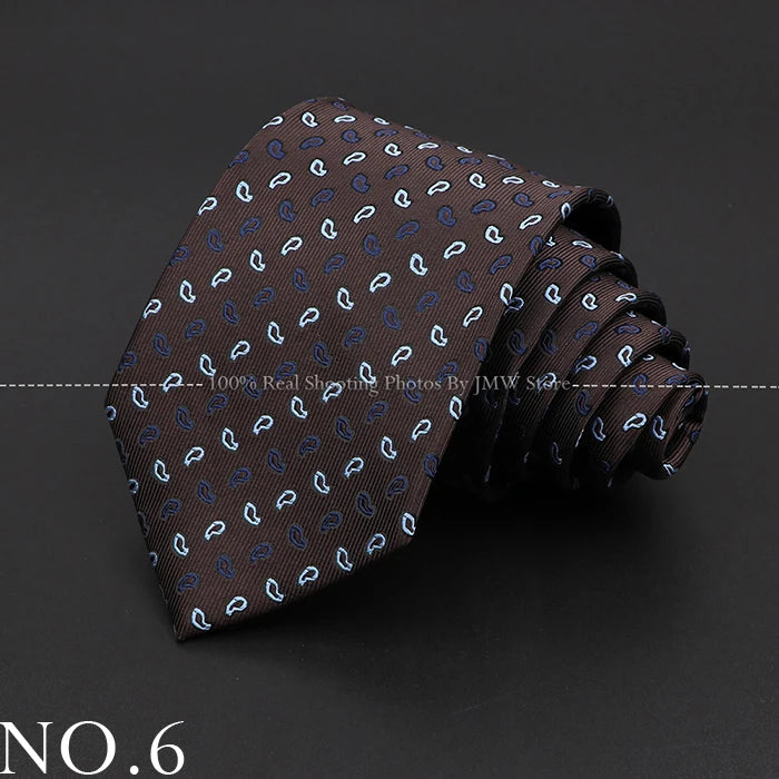 Men’s Brown Tie Collection – Solid, Striped, Paisley & Floral Designs