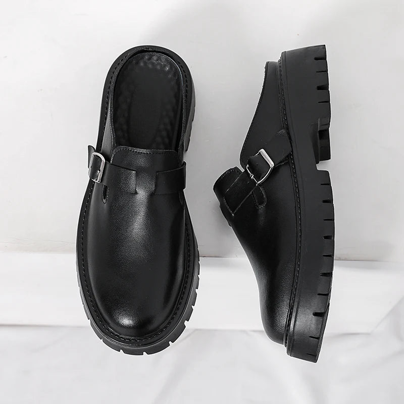 Men's Leather Slip-On Casual Shoes