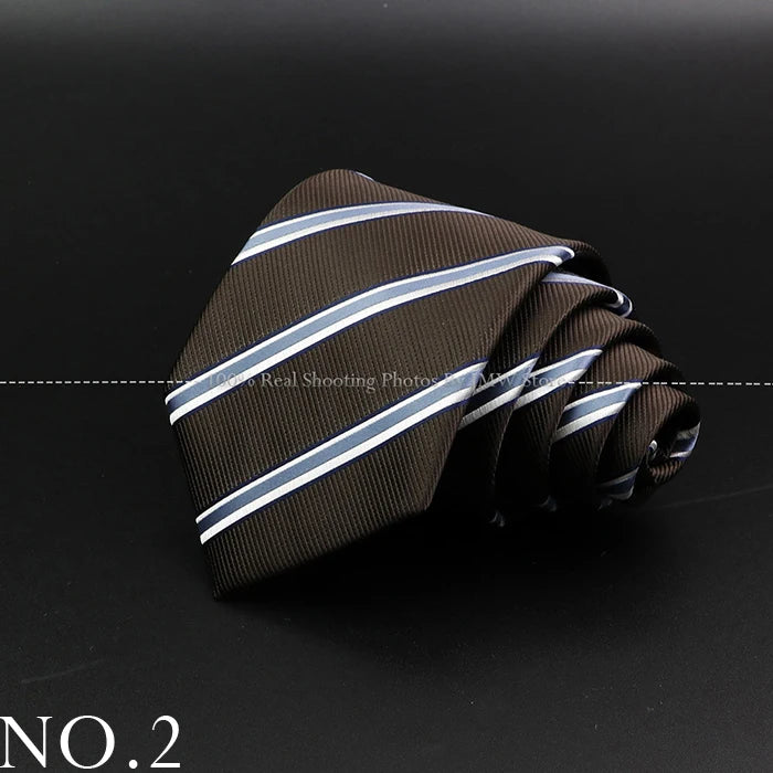 Men’s Brown Tie Collection – Solid, Striped, Paisley & Floral Designs