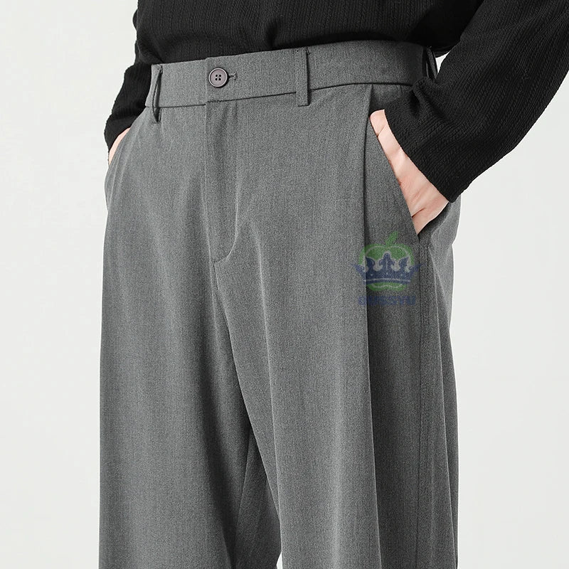 Men’s Relaxed-Fit Business Casual Trousers