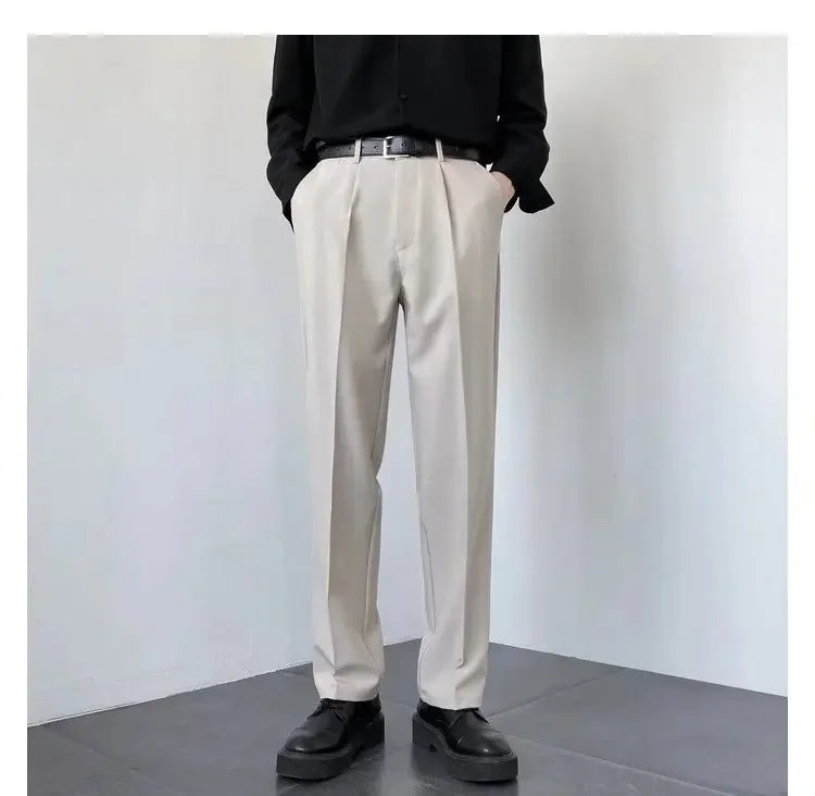 Men's Straight-Leg casual Trousers-Modern Fit