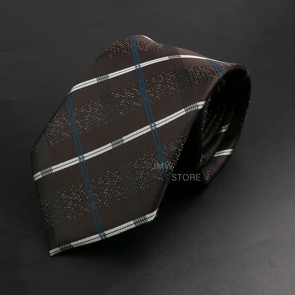 Men’s Brown Tie Collection – Solid, Striped, Paisley & Floral Designs