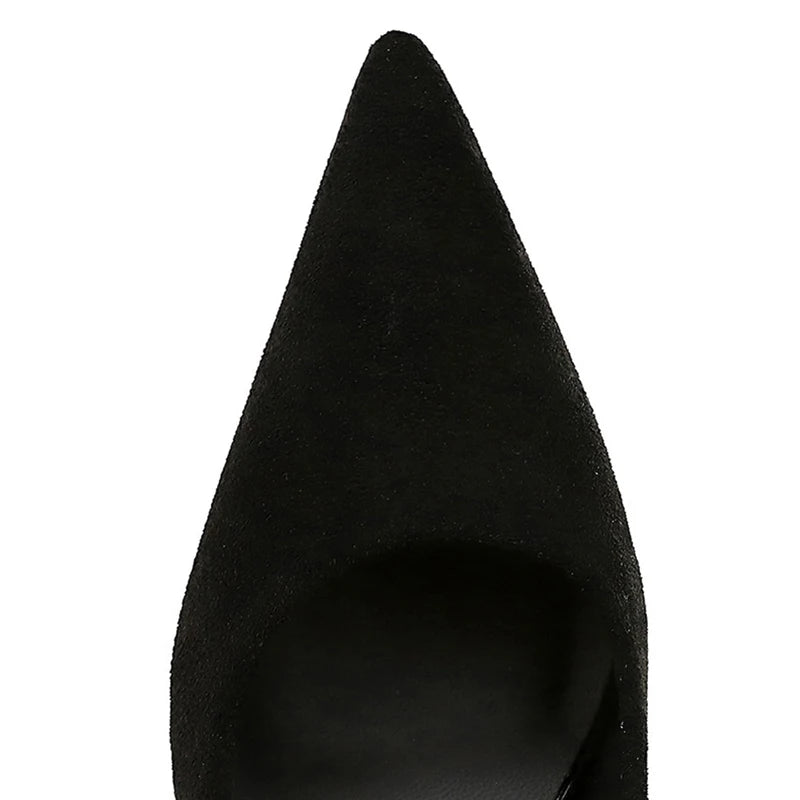 Women's Black Pointed stiletto Heel