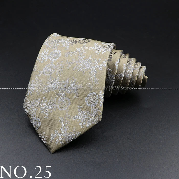 Men’s Brown Tie Collection – Solid, Striped, Paisley & Floral Designs