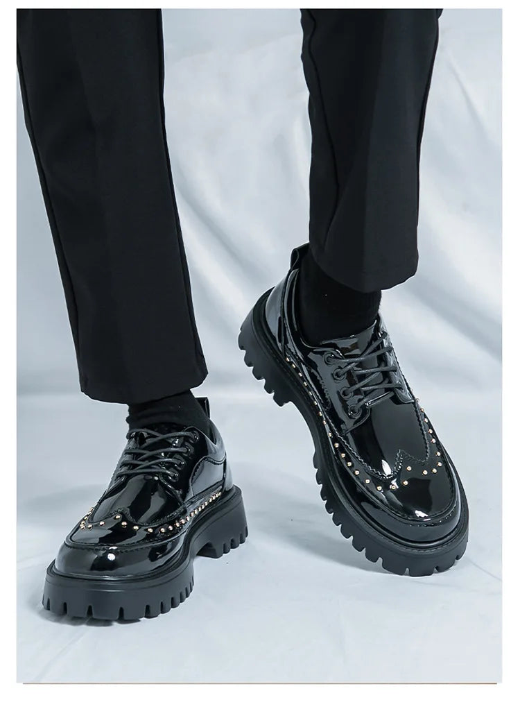 Men's Leather Oxford Dress Shoes