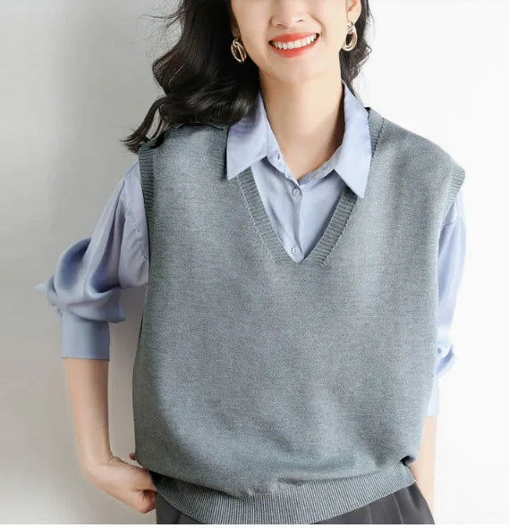 Lightweight Knitted sweater Vest for Women
