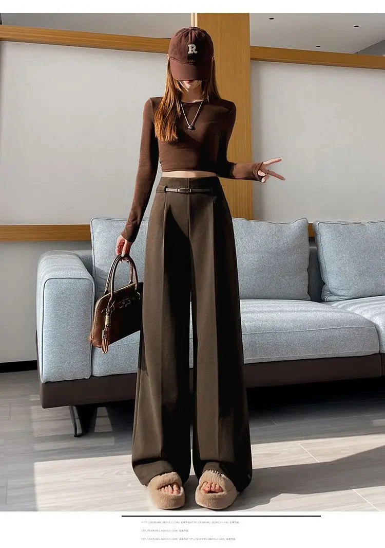 Women's High-Waist Wide-Leg Pants