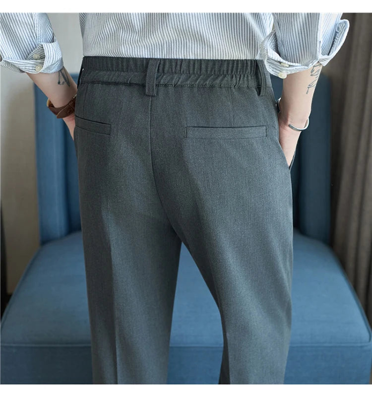 Men's Semi-Elastic Waist Suit pants