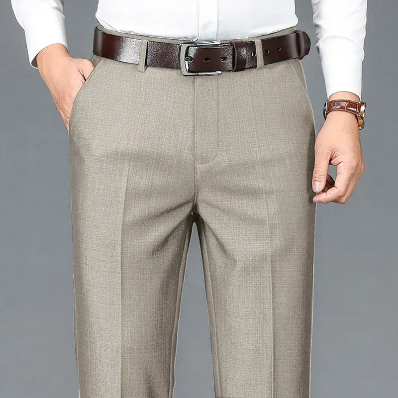 Men's Straight-Leg Business Pants