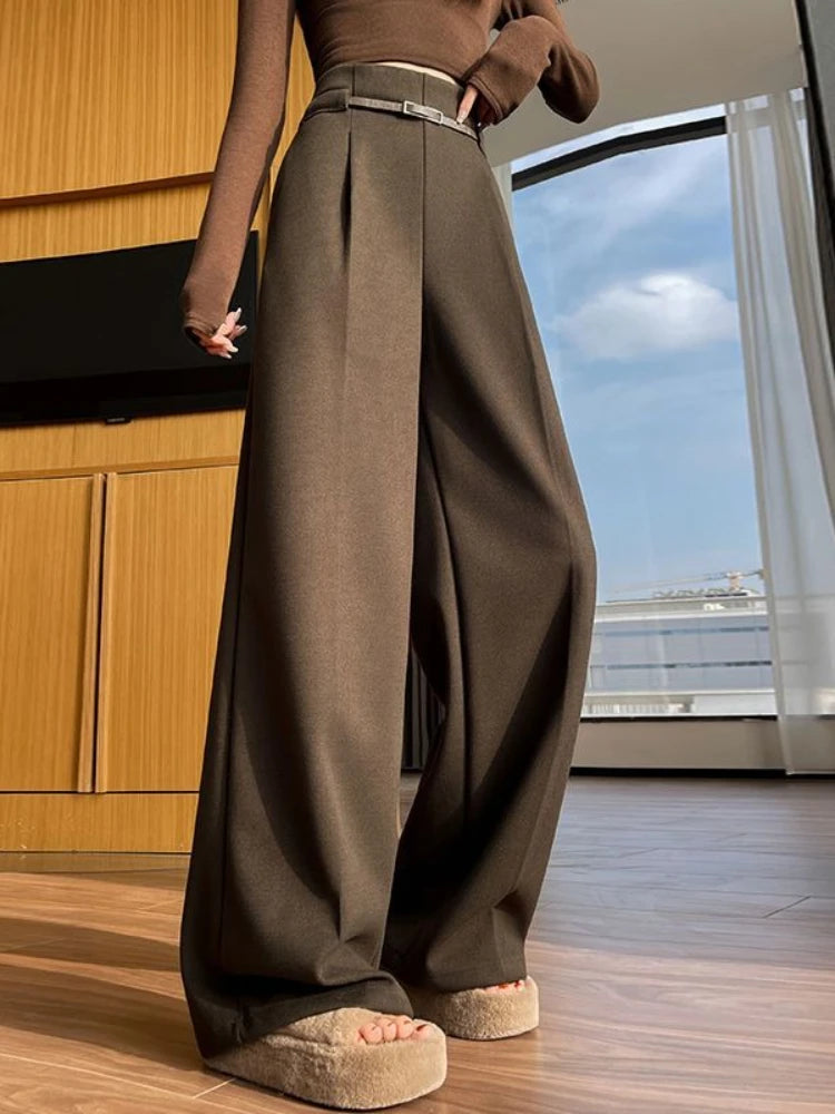 Women's High-Waist Wide-Leg Pants