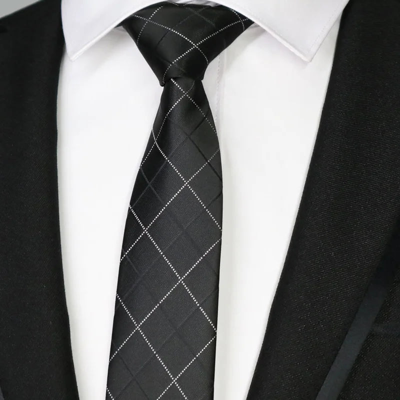 Black Colors Skinny 6CM Men's Necktie