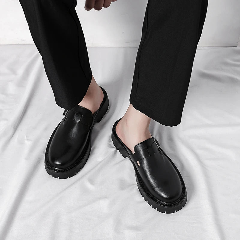 Men's Leather Slip-On Casual Shoes