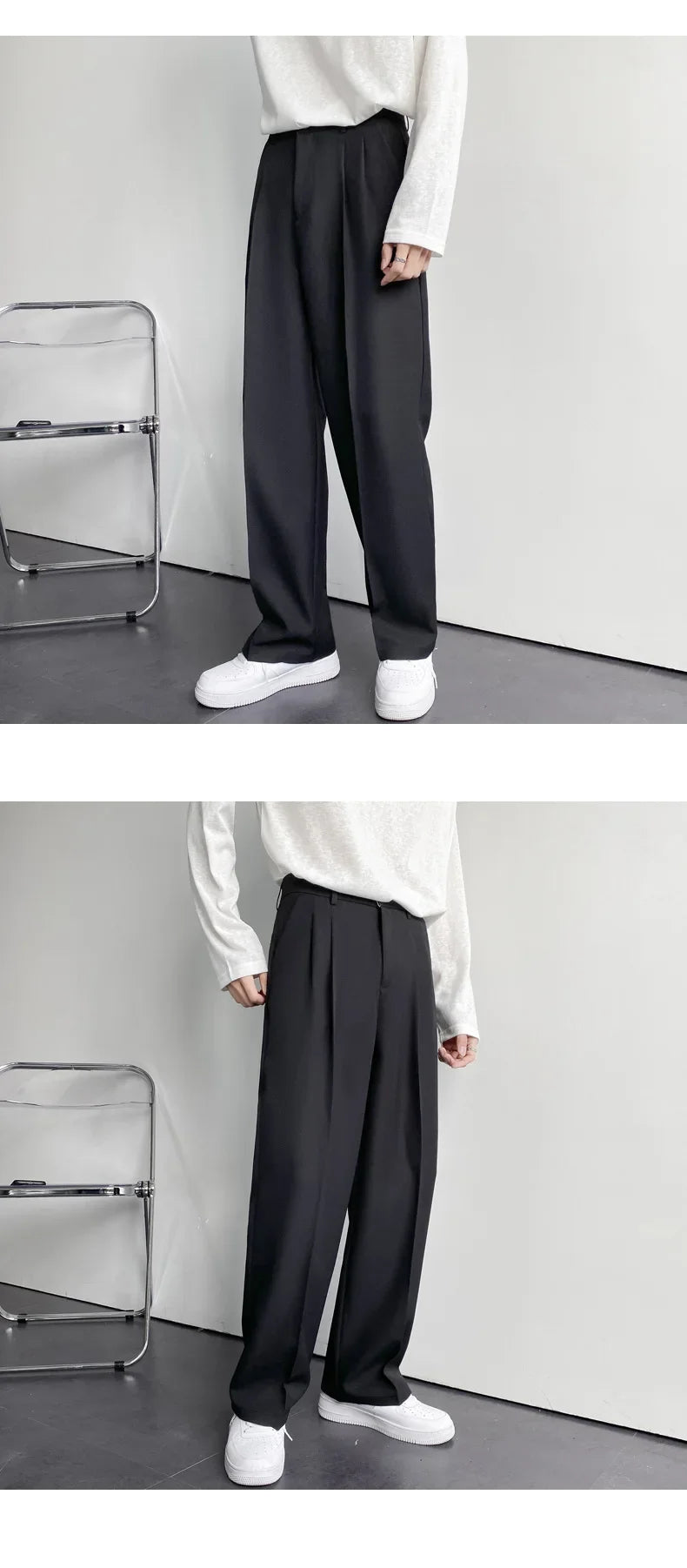Men's Straight-Leg casual Trousers-Modern Fit