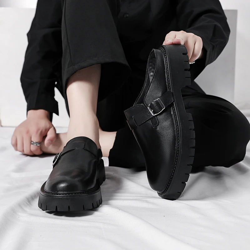 Men's Leather Slip-On Casual Shoes