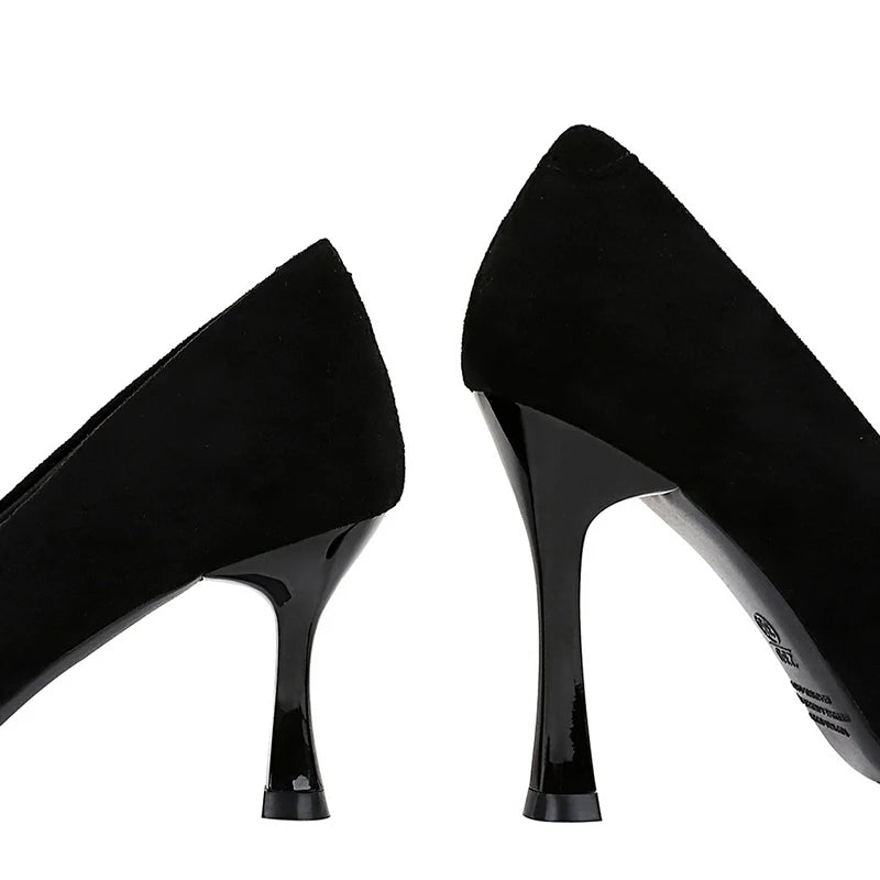 Women's Black Pointed stiletto Heel